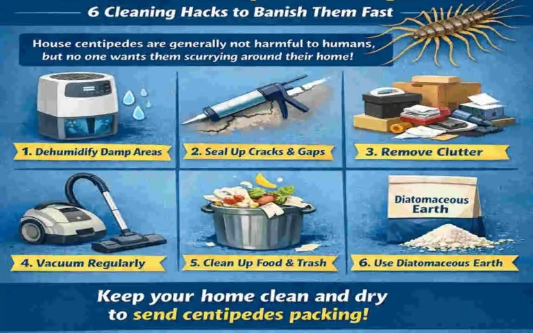 are house centipedes dangerous cleaning hack