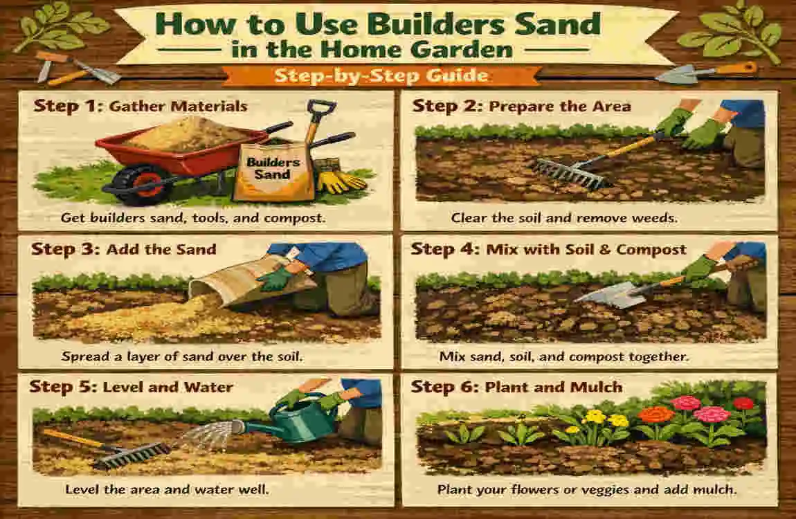 can you use builders sand in the home garden