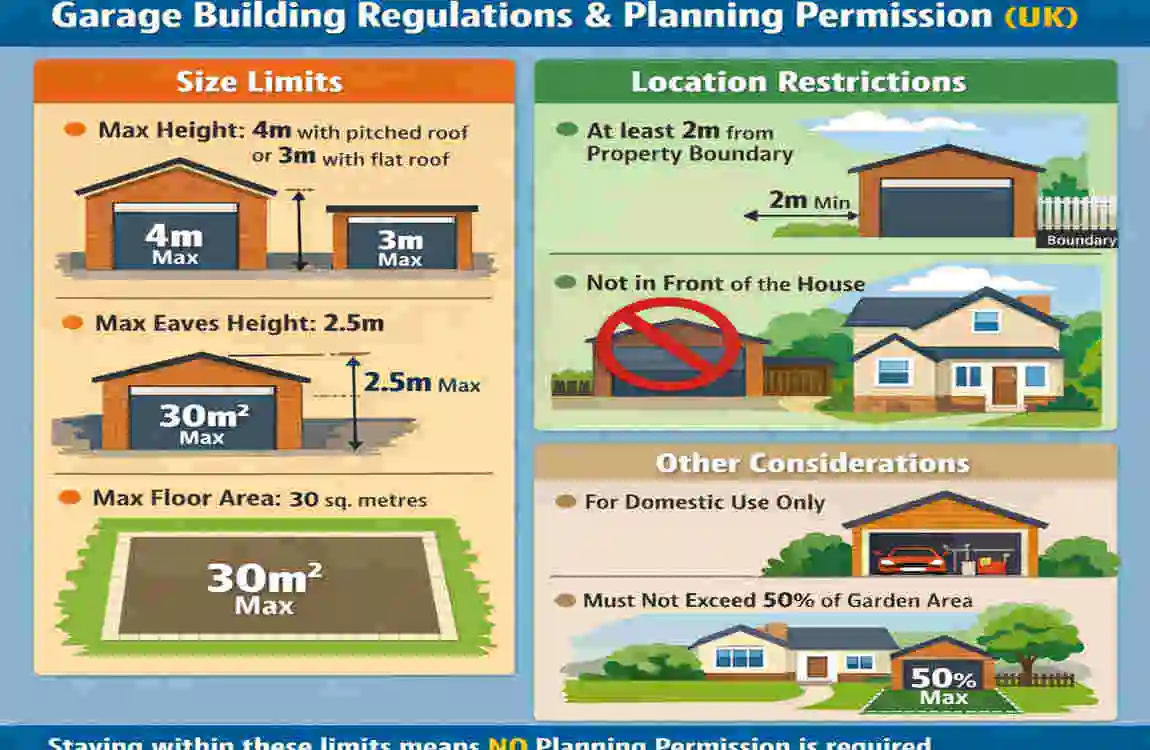 how big can a home garage be without planning permission