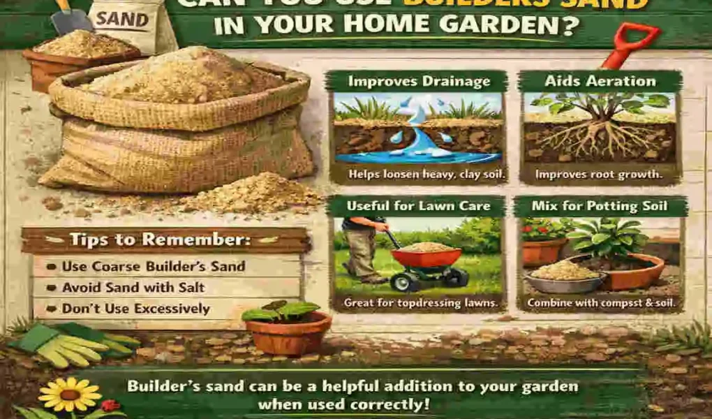 can you use builders sand in the home garden