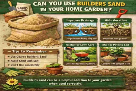 can you use builders sand in the home garden
