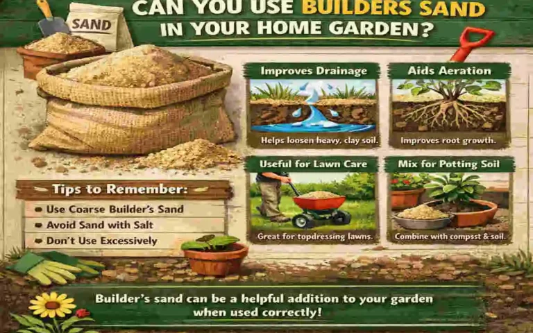 can you use builders sand in the home garden