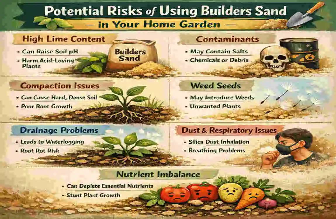 can you use builders sand in the home garden