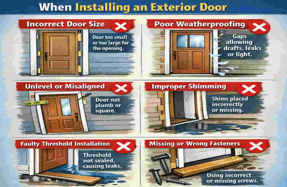 how to install an exterior door