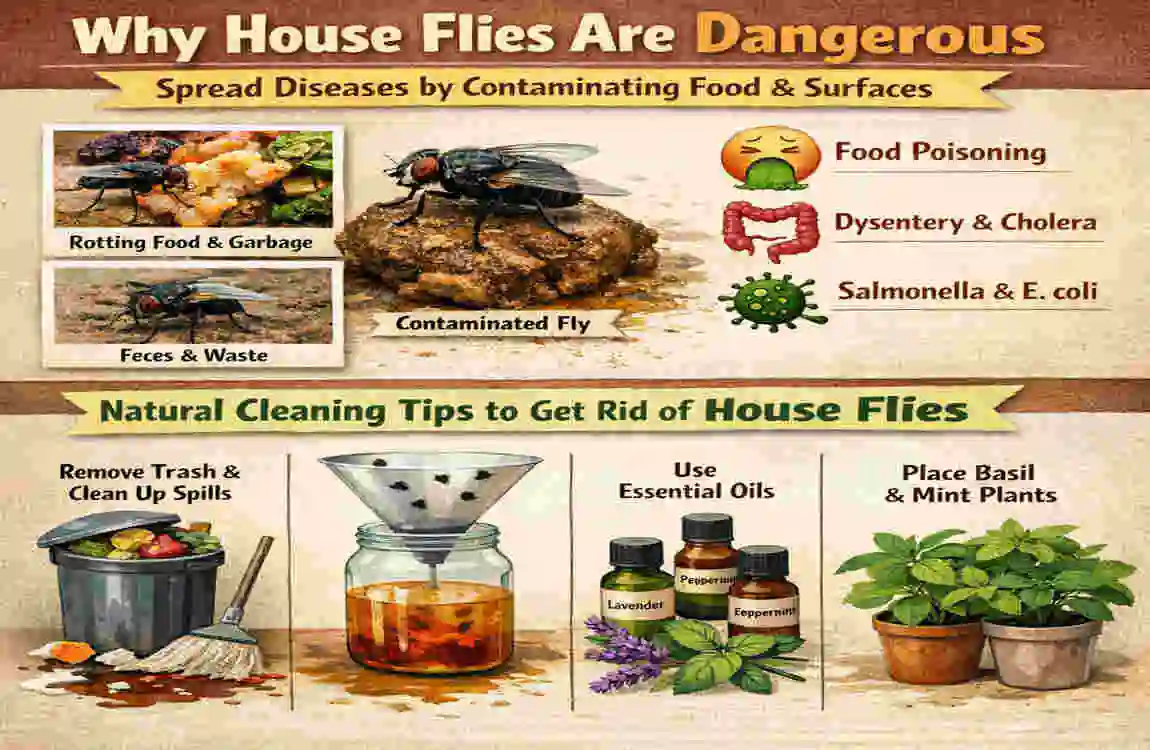 can house flies bite natural cleaning tips