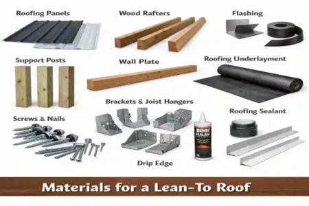 how to build a lean-to roof on side of house