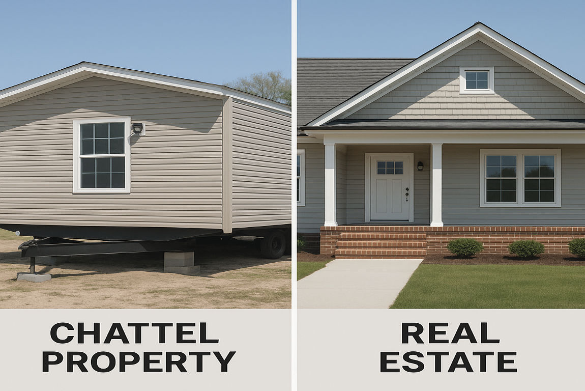 What is the difference between a chattel and a house?