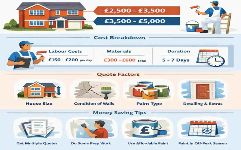 How Much to Paint a 3-Bedroom House Inside UK: Costs, Quotes & Savings Tips