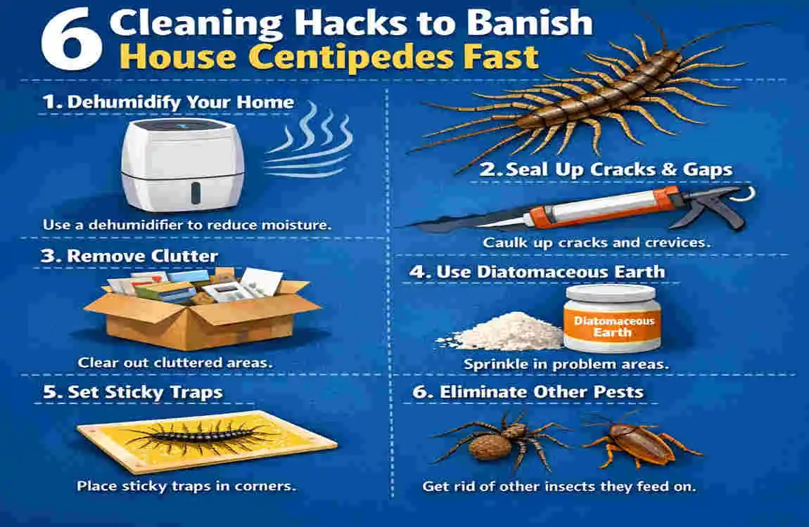 are house centipedes dangerous cleaning hack