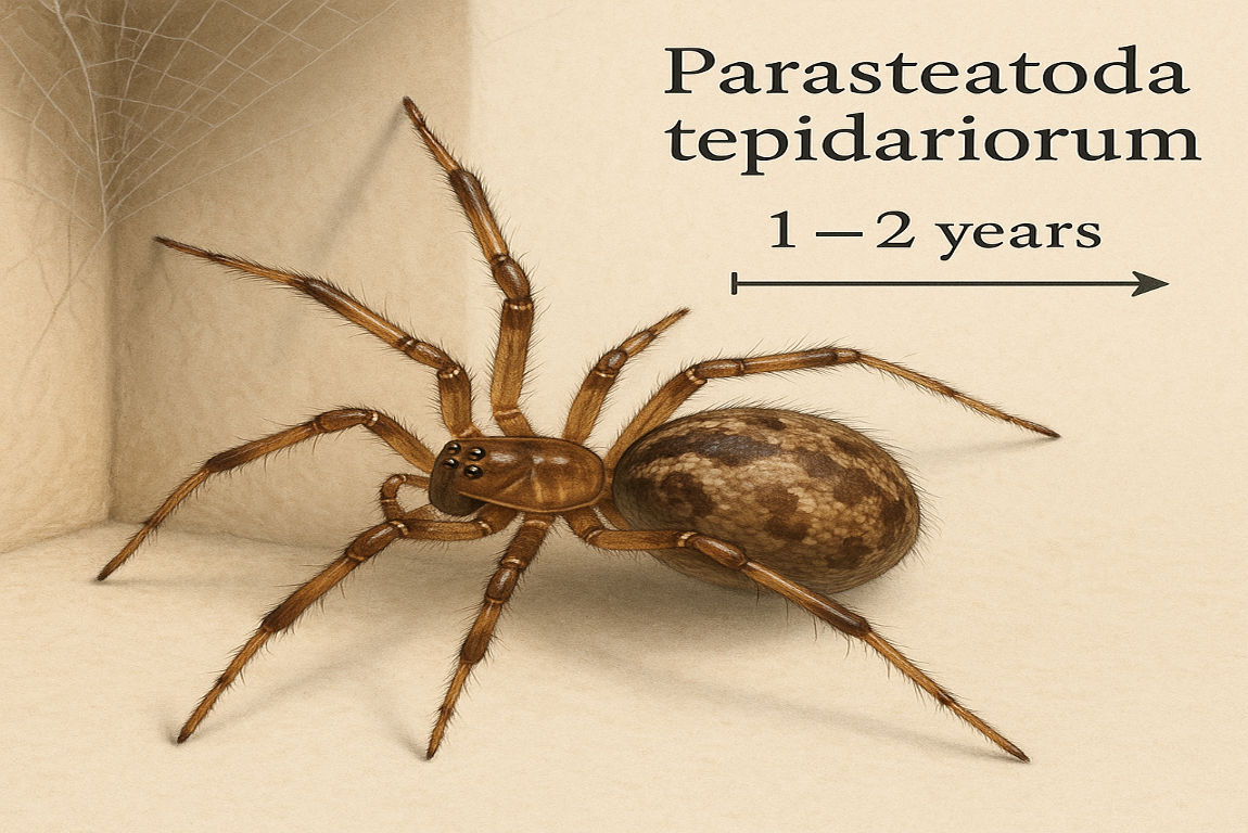 how long do house spiders live