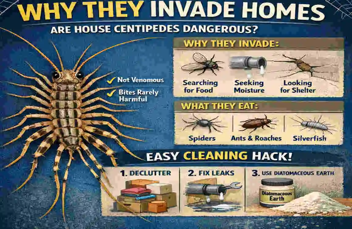 Are House Centipedes Dangerous? Game-Changing Cleaning Hack to Banish Them Fast
