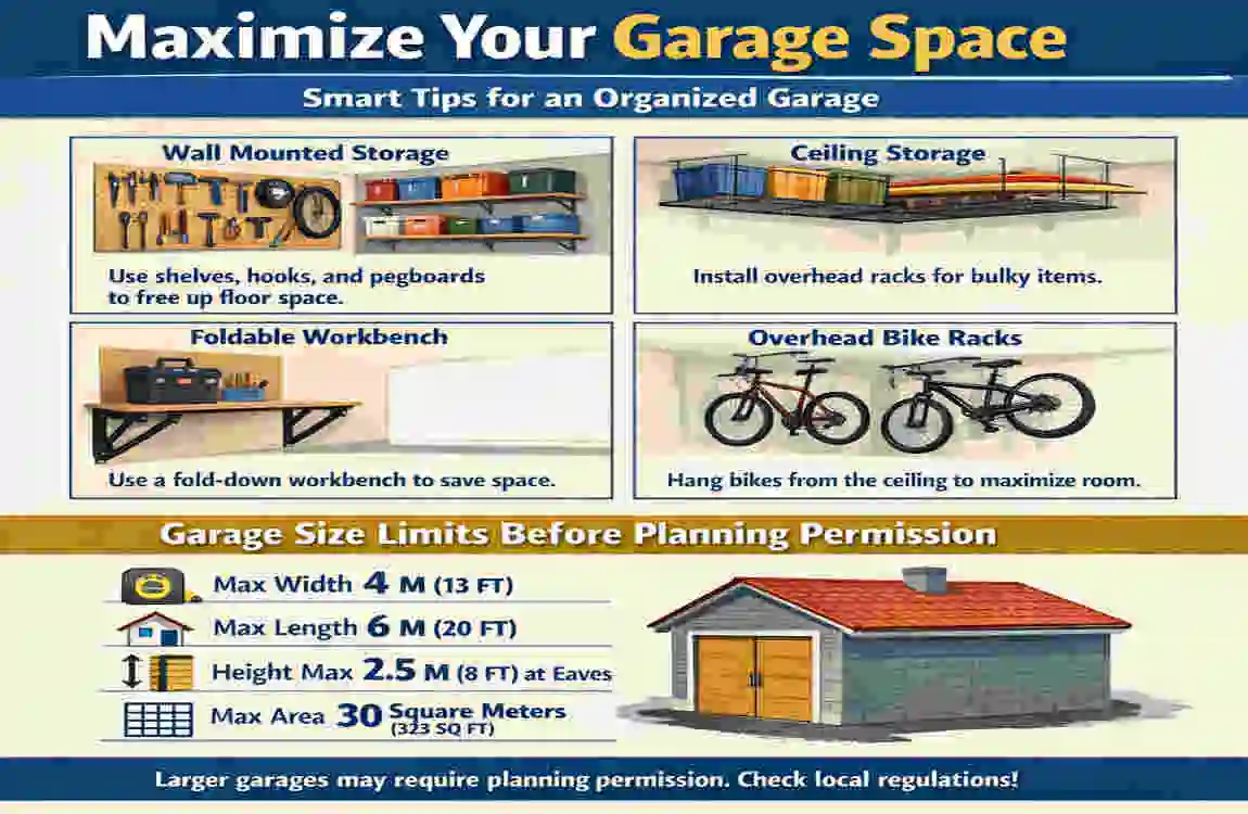 how big can a home garage be without planning permission