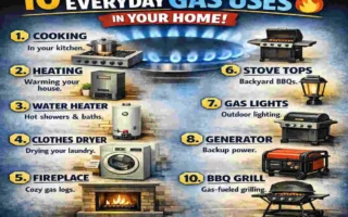 what uses gas in a house