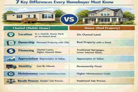 What is the difference between a chattel and a house?