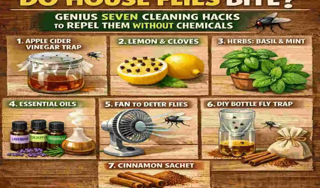 Do House Flies Bite? Genius Cleaning Hack to Repel Them Without Chemicals