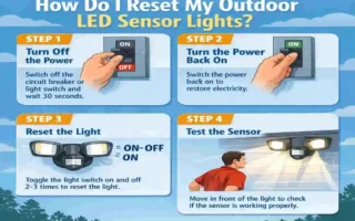 How to reset home sensor lights outdoor led