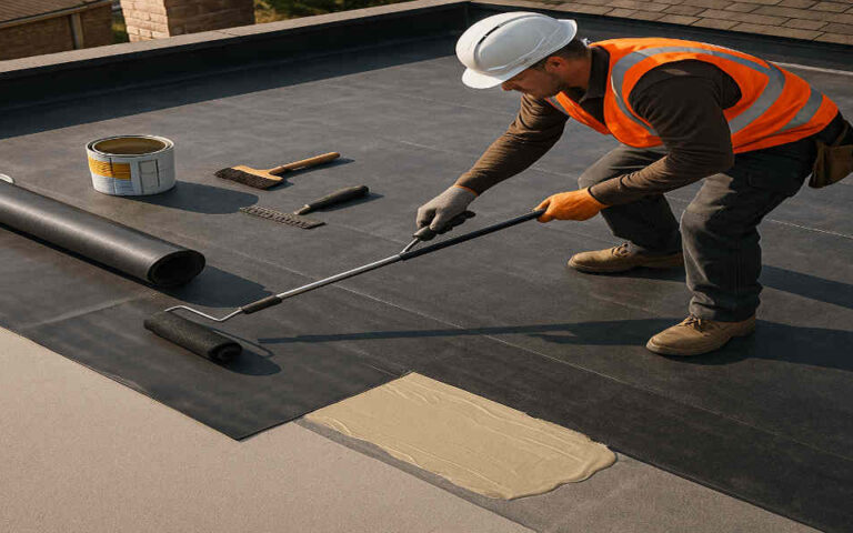how to waterproof flat roof