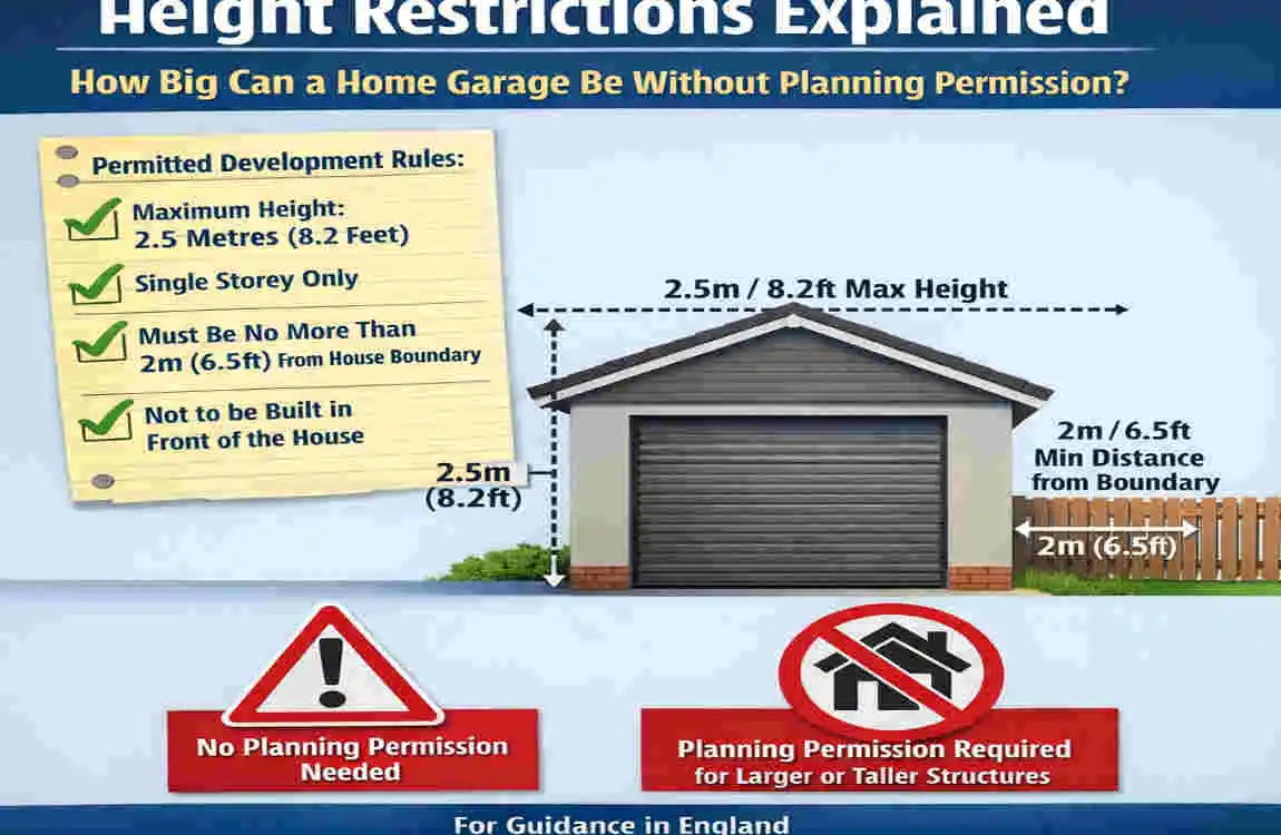 Max Garage Size: No UK Planning