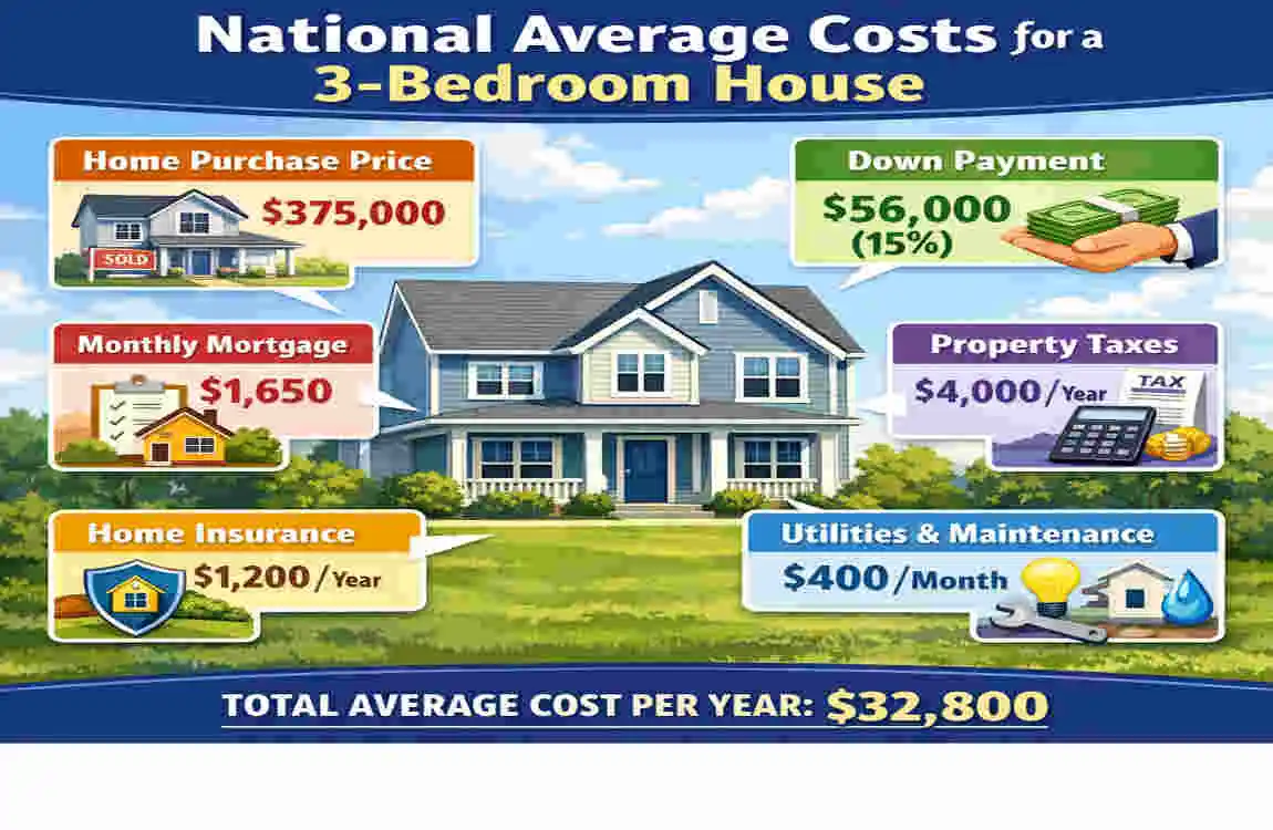 How Much Is a 3-Bedroom House ? Average Costs Revealed