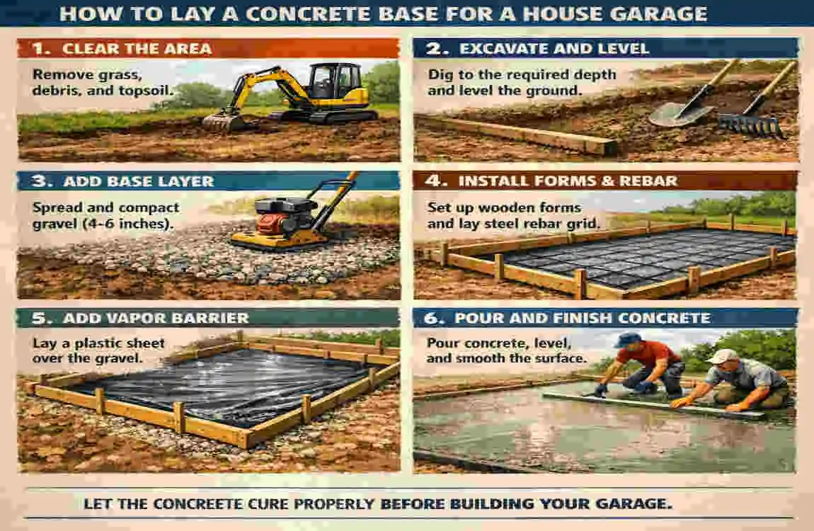 Ultimate DIY Guide: How to Lay a Concrete Base for Your House Garage Step-by-Step