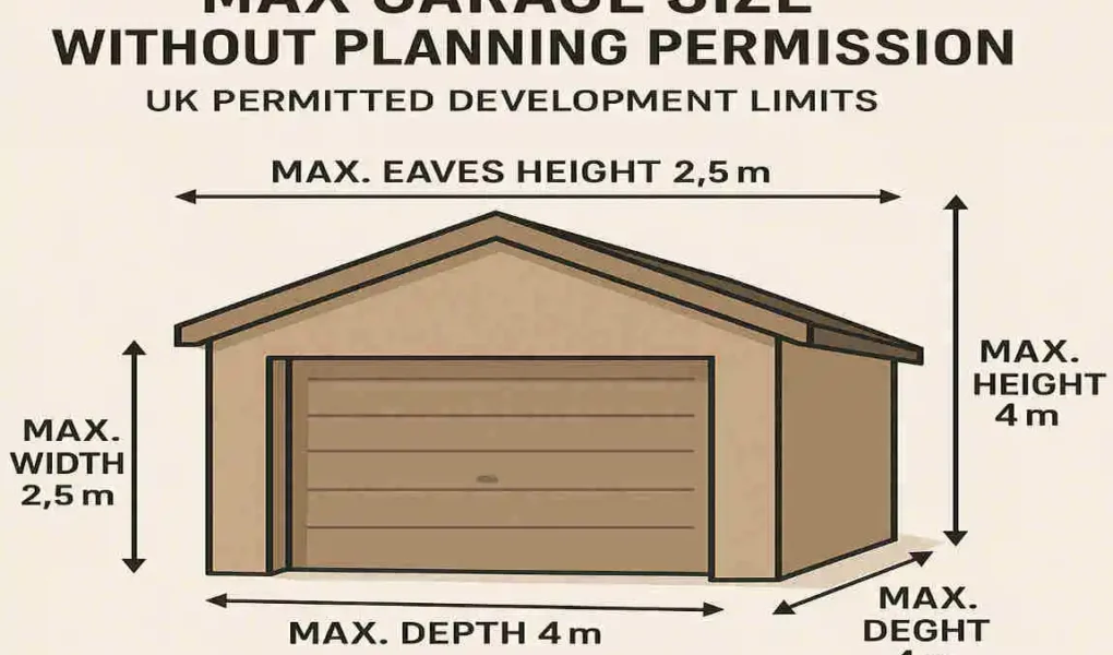 Max Garage Size Without Planning Permission: UK Permitted Development Limits