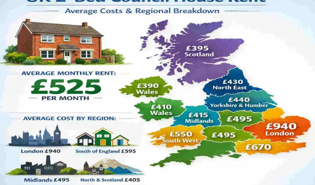 UK 2-Bed Council House Rent: Average Costs & Regional Breakdown