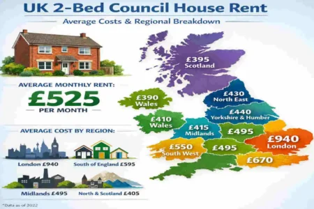UK 2-Bed Council House Rent: Average Costs & Regional Breakdown