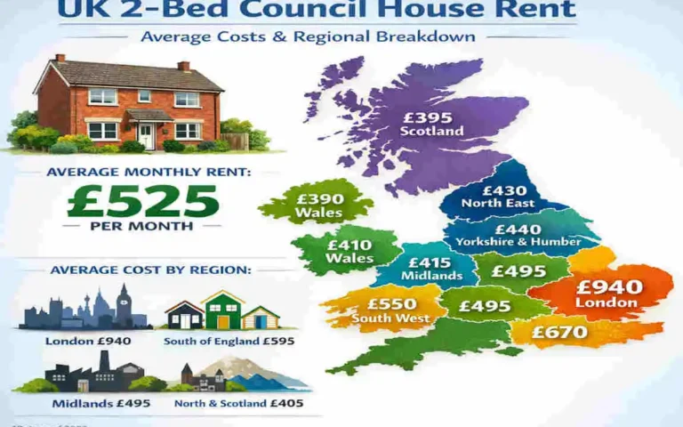 UK 2-Bed Council House Rent: Average Costs & Regional Breakdown