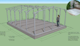 how to lay a concrete base for a house garage