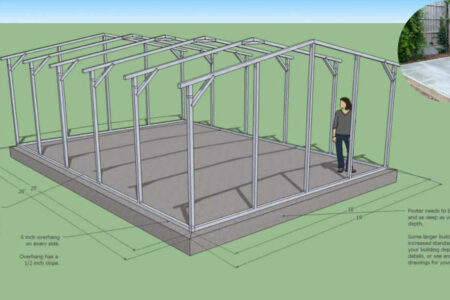 how to lay a concrete base for a house garage