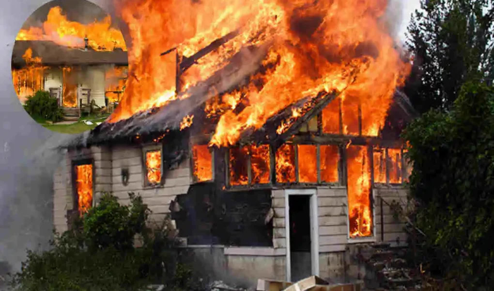 how hot does a house fire get