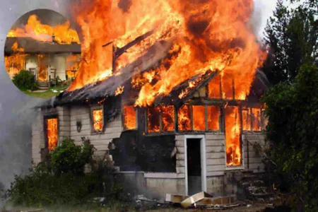 how hot does a house fire get