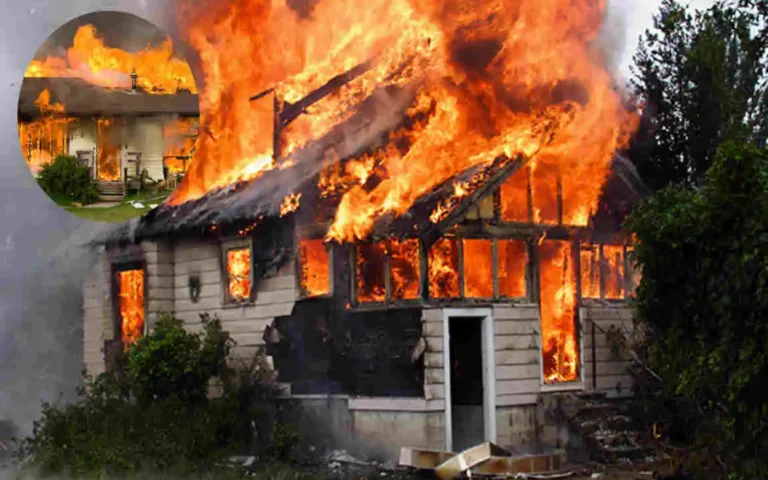 how hot does a house fire get