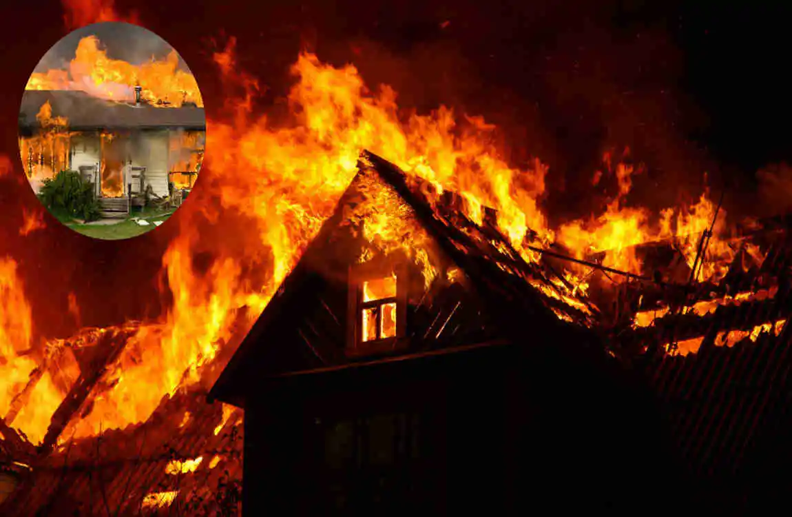 how hot does a house fire get