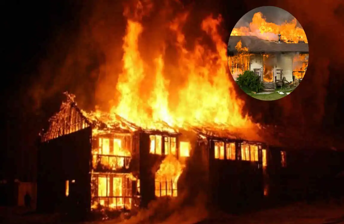 how hot does a house fire get