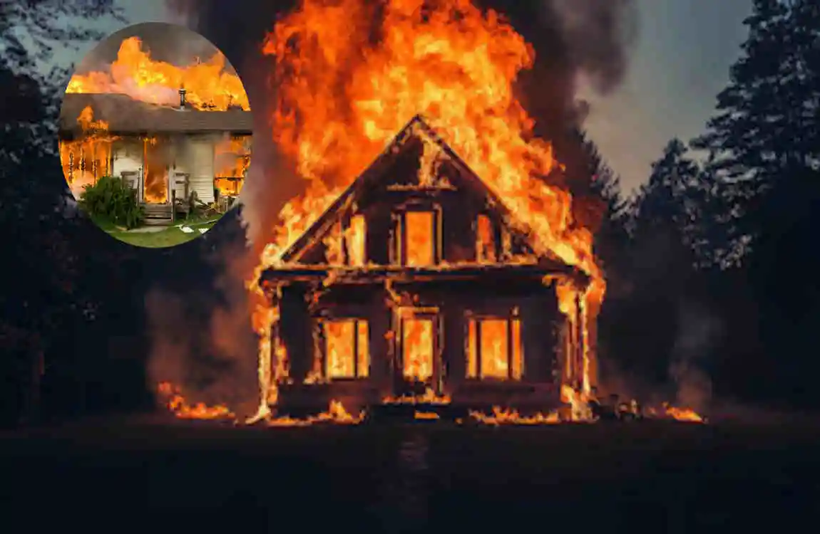 how hot does a house fire get