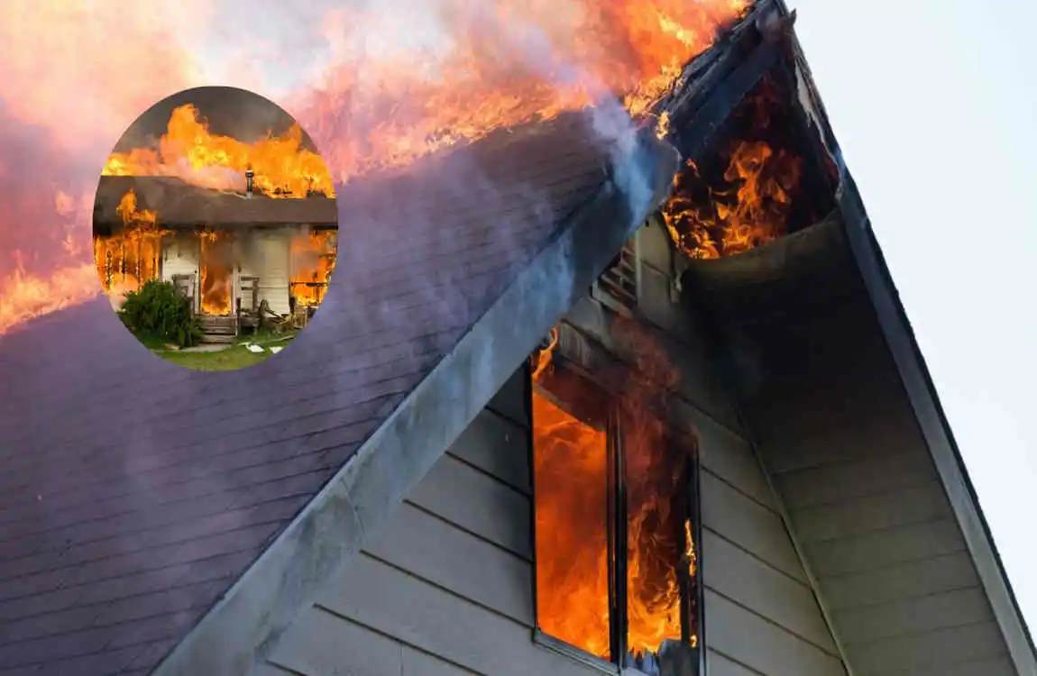 how hot does a house fire get