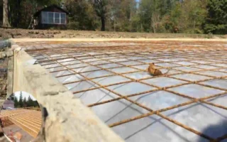 how to lay a concrete base for a house garage