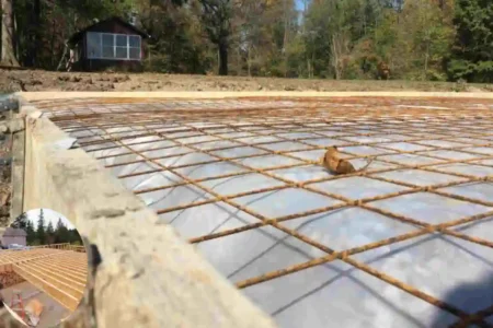how to lay a concrete base for a house garage