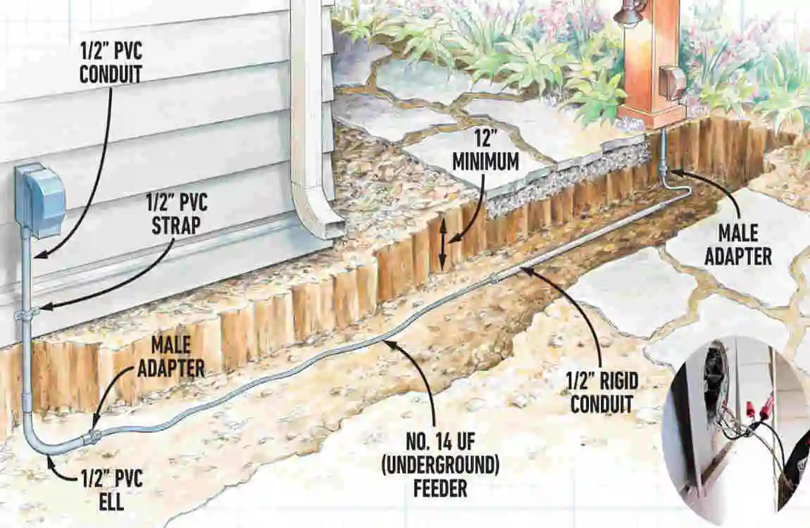 how to wire multiple outdoor lights