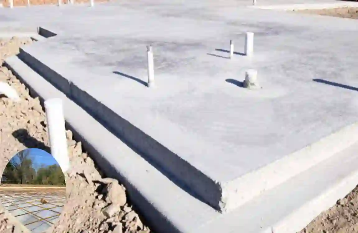 how to lay a concrete base for a house garage