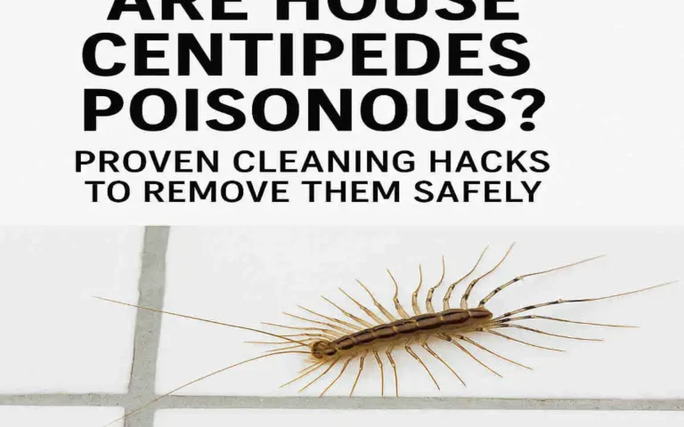 Are House Centipedes Poisonous? Proven Cleaning Hacks to Banish Them Safely
