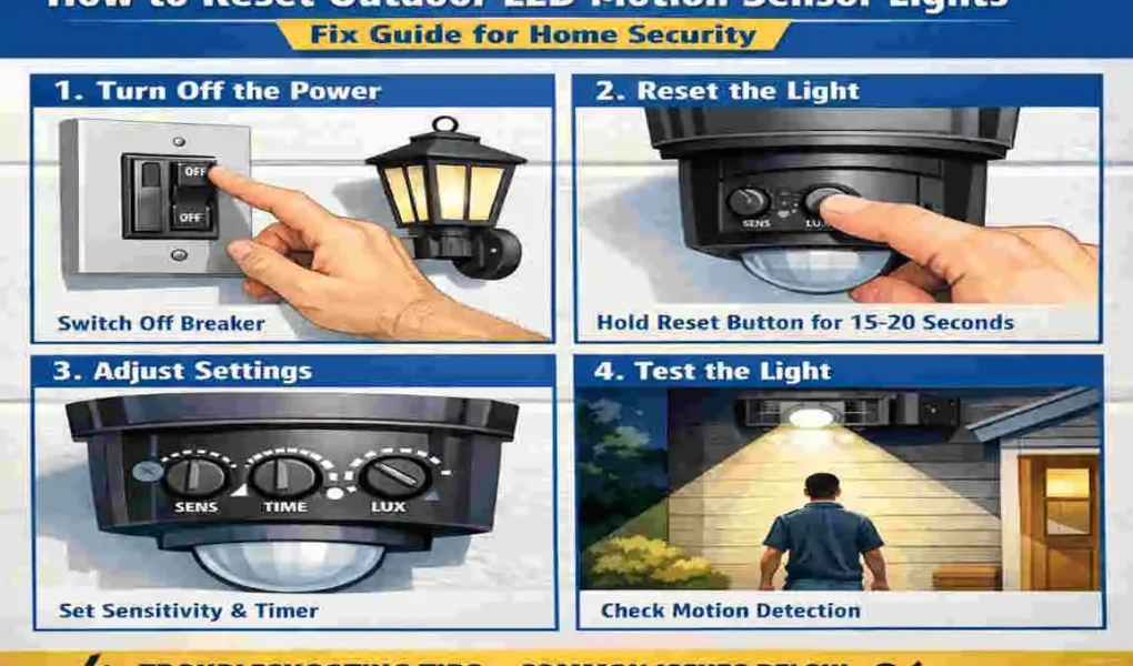 Reset Stuck Outdoor Home LED Sensor Lights: Simple Steps That Work