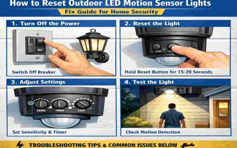 Reset Stuck Outdoor Home LED Sensor Lights: Simple Steps That Work