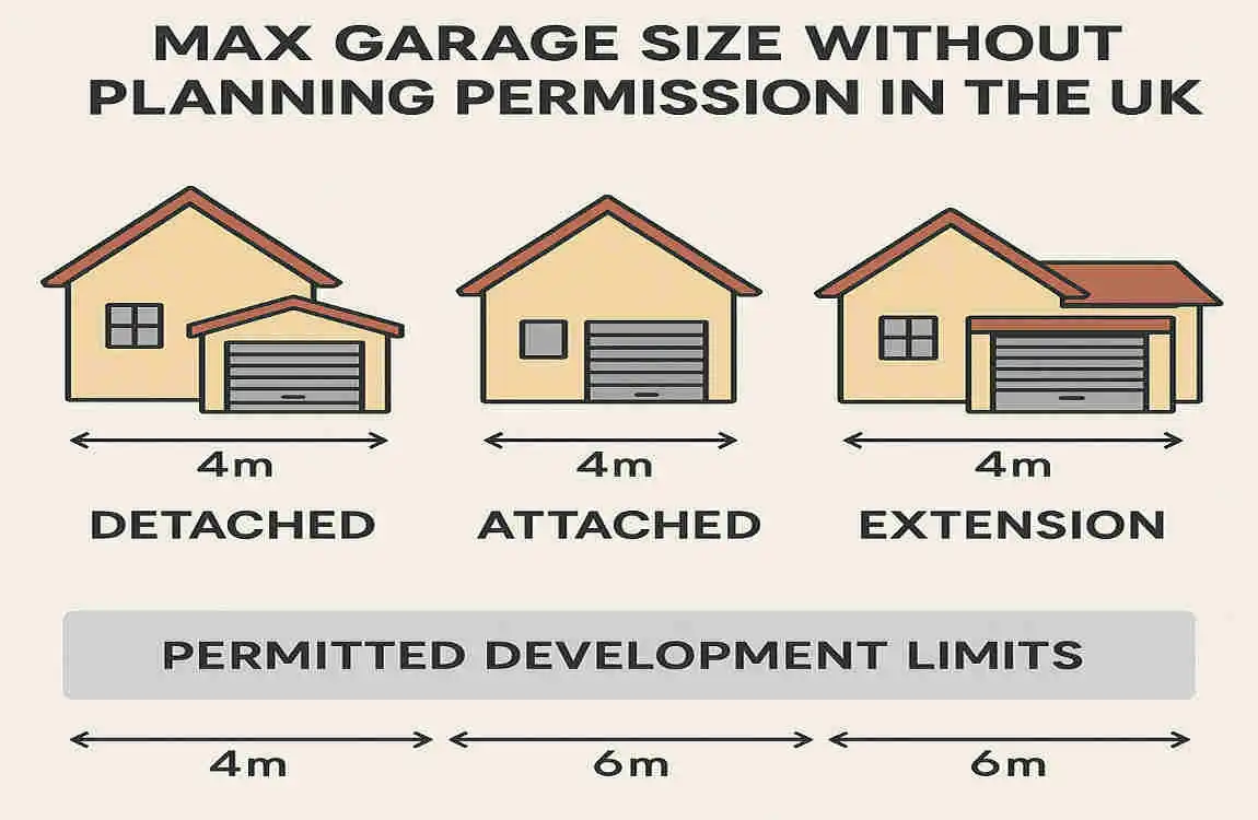 Max Garage Size Without Planning Permission: UK Permitted Development Limits