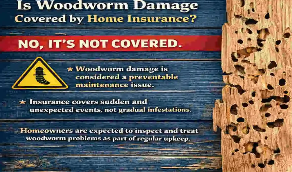 is woodworm covered by house insurance