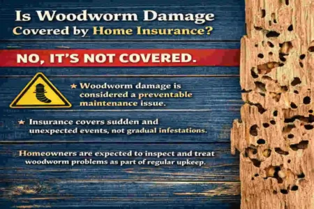 is woodworm covered by house insurance