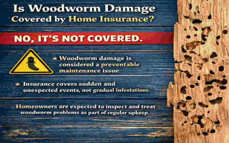 is woodworm covered by house insurance