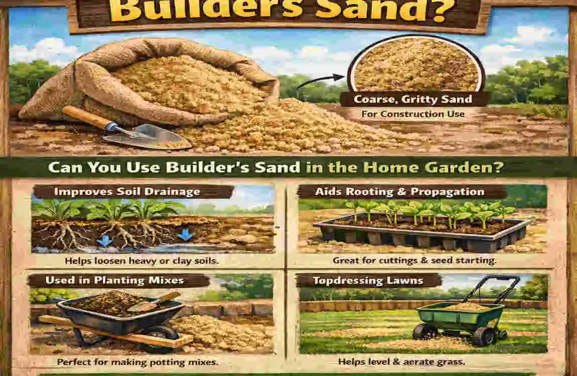 can you use builders sand in the home garden
