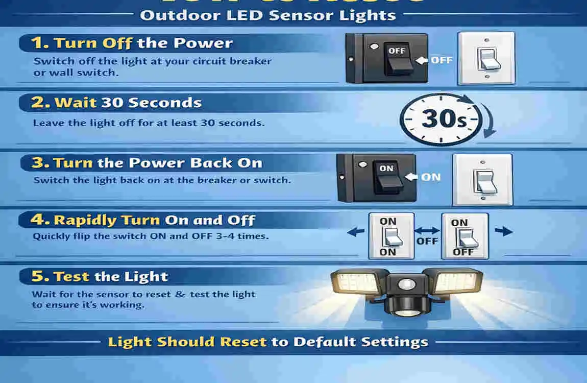 Reset Stuck Outdoor Home LED Sensor Lights: Simple Steps That Work